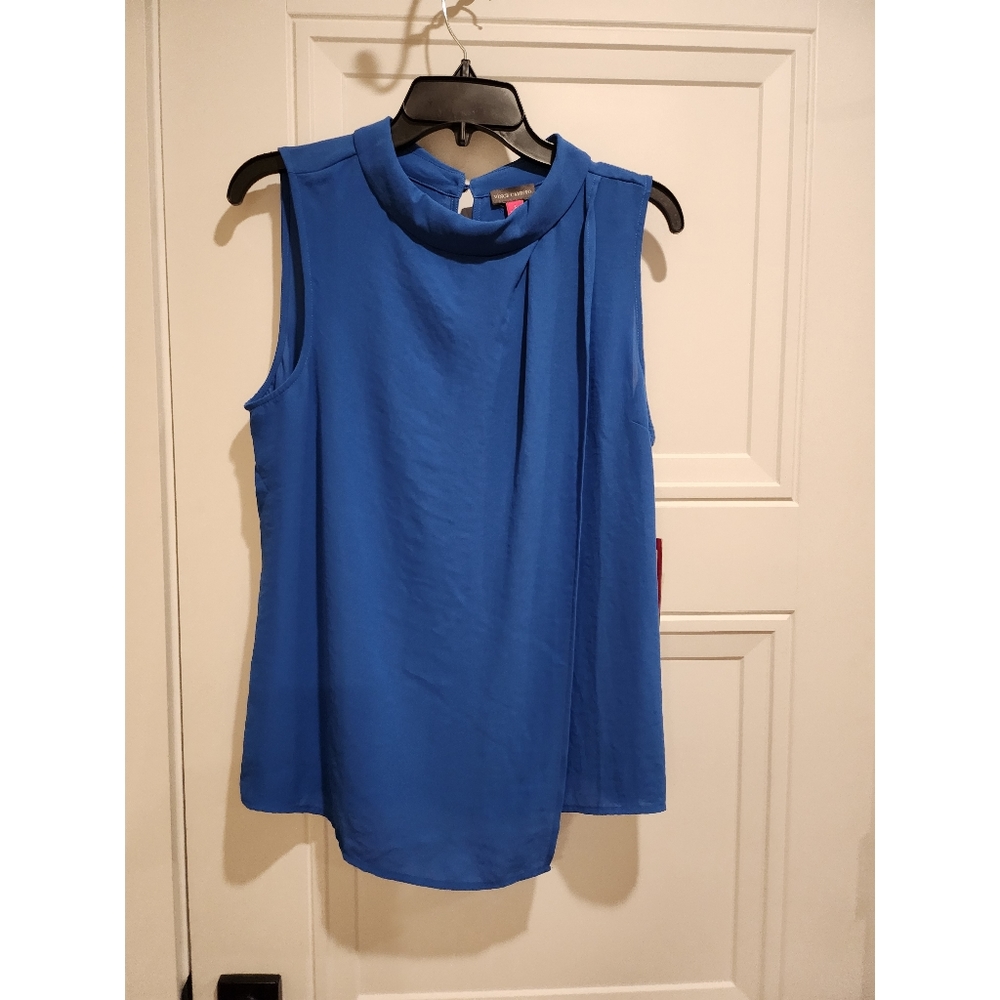VINCE CAMUTO blue blouse NWT